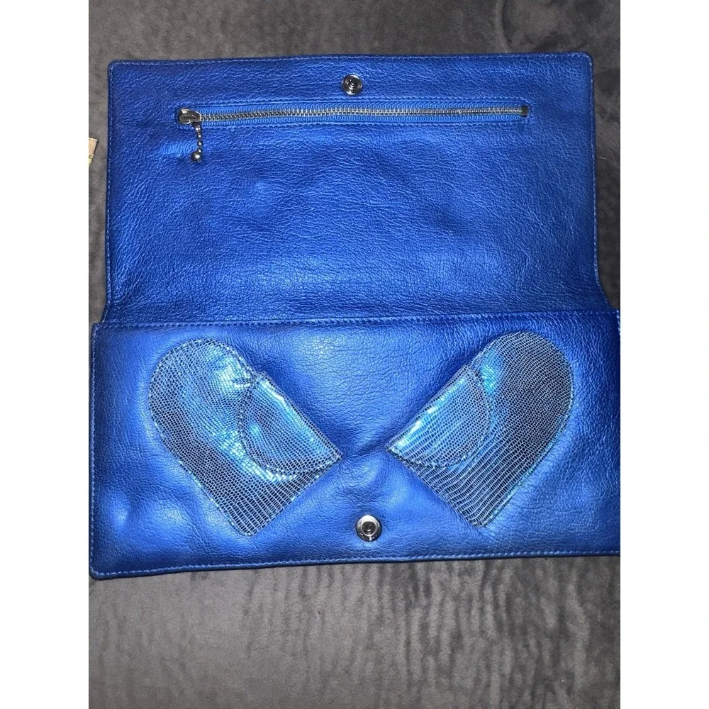 Vintage  Marc‎ Jacobs Heart Clutch Blue Wallet Purse